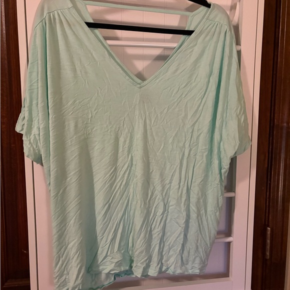 Old Navy Green Boxy Short Sleeve Blouse - Picture 1 of 3